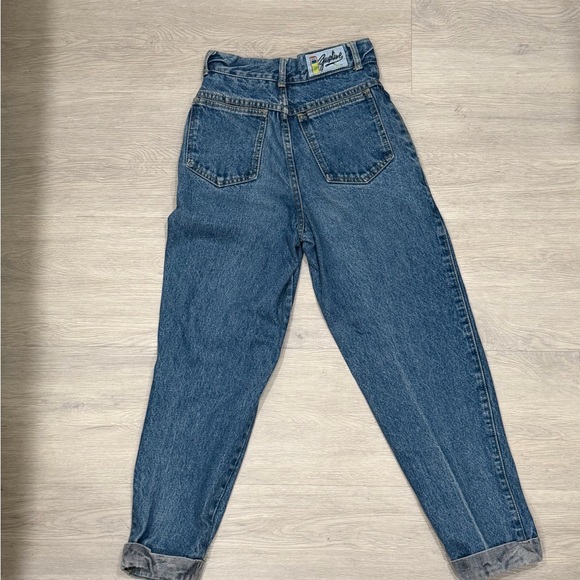 1980’s Cuffed Two-Tone Gasoline Vintage High-Rise Women’s Jeans - Blue - Picture 7 of 7